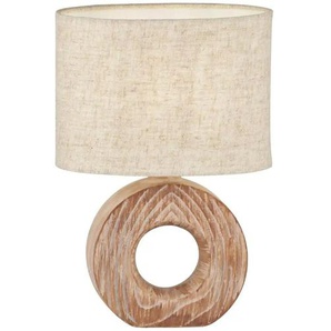 Fischer-Honsel Tischleuchte - braun - Materialmix - 20 cm - 31 cm - cm 13,0 | Möbel Kraft