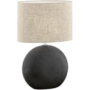 Fischer & Honsel Tischleuchte Foro, Sand, Kunststoff, 17x53 cm, Lampen & Leuchten, Innenbeleuchtung, Tischlampen, Nachttischlampen