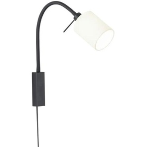 Fischer-Honsel Wandleuchte - schwarz - Materialmix - 8,5 cm - 40 cm - cm 35,0 | Möbel Kraft