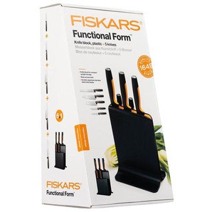 Fiskars Functional Form Plastic knife block 5 knives