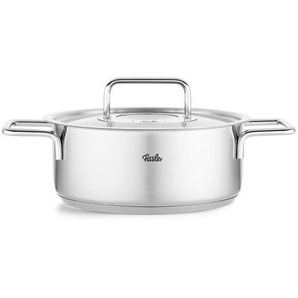 Fissler Bratentopf Pure, Silber, Metall, 2,4 L, Made in Germany, breiter Schüttrand, Kochen, Töpfe, Bräter