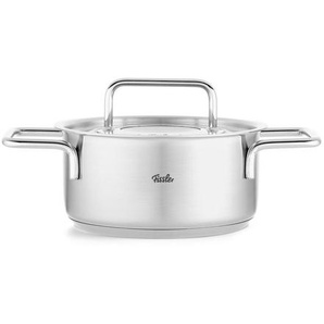 Fissler Kochtopf Pure, Silber, Metall, 1,9 L, Made in Germany, breiter Schüttrand, Kochen, Töpfe, Kochtöpfe