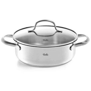 Fissler Kochtopf San Francisco, Silber, Metall, 2,1 L, Messskala, backofengeeignet, rostfrei, breiter Schüttrand, optimale Wärmeverteilung, Kochen,