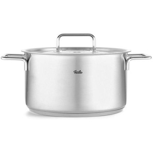 Fissler Kochtopf Pure, Silber, Metall, 5,7 L, Made in Germany, breiter Schüttrand, Kochen, Töpfe, Kochtöpfe