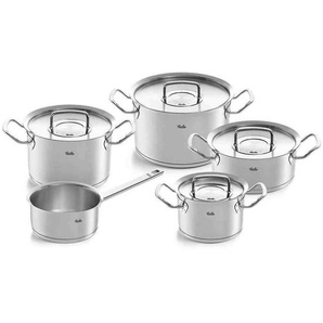 Fissler Kochtopfset Original-Profi Collection®, Silber, Metall, 5-teilig, 16 cm,20 cm,16 cm, Made in Germany, backofengeeignet, Kochen, Töpfe,