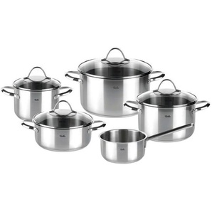 Fissler Kochtopfset Paris, Silber, Metall, 5-teilig, 16 cm,20.24 cm,16 cm, rund, backofengeeignet, rostfrei, Kochen, Töpfe, Topfsets