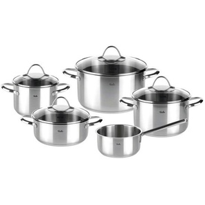 Fissler Kochtopfset Paris, Silber, Metall, 5-teilig, 16 cm,20.24 cm,16 cm, rund, backofengeeignet, rostfrei, Kochen, Töpfe, Topfsets