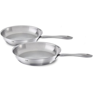 Fissler Pfannenset Catania, Edelstahl, Metall, 2-teilig, backofengeeignet, rostfrei, Kochen, Pfannen, Pfannensets