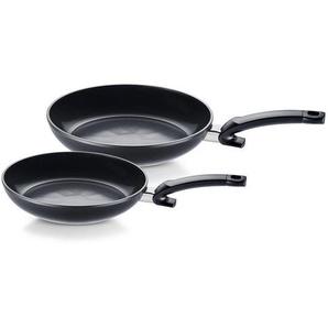 Fissler Pfannenset Ceratal® Classic, Schwarz, Metall, 2-teilig, Made in Germany, antihaftbeschichtet, Kochen, Pfannen, Pfannensets