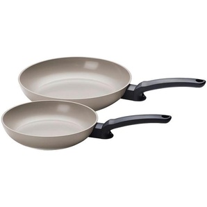 Fissler Pfannenset, Grau, Metall, 2-teilig, Made in Germany, Kochen, Pfannen, Pfannensets