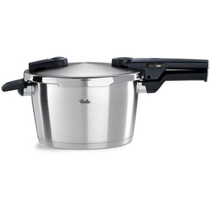 Fissler Schnellkochtopf Vitaquick, Edelstahl, Metall, 4,5 L, rund, Made in Germany, Messskala, rostfrei, Druckregelventil, Sicherheitsverschluss,