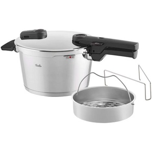 Fissler Schnellkochtopf Vitaquick® Glossy, Silber, Metall, 4.5 L, Druckregelventil, Sicherheitsverschluss, Kochen, Töpfe, Schnellkochtöpfe