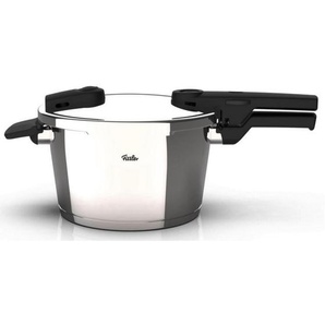 Fissler Schnellkochtopf, Silber, 10,0 L, 10 cm, Druckregelventil, Druckanzeige, Kochen, Töpfe, Schnellkochtöpfe