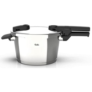 Fissler Schnellkochtopf Vitaquick®, Silber, Metall, 10.0 L, Druckregelventil, Druckanzeige, Kochen, Töpfe, Schnellkochtöpfe