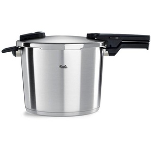Fissler Schnellkochtopf Vitaquick, Silber, Metall, 10 L, Made in Germany, Druckregelventil, Sicherheitsverschluss, Kochen, Töpfe, Schnellkochtöpfe