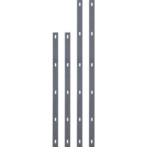 Flacheisen Set Step² Bohrabstand 200 mm für 180 cm 4 Stk. anthrazit Metallzäune & Drahtzäune - Alberts