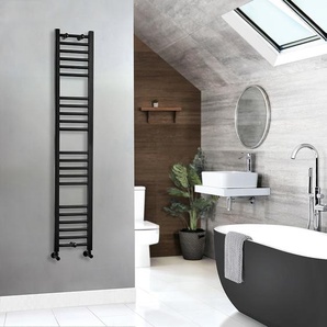 Flacher Handtuchheizkörper 1600mm x 300mm - Schwarz - Nox