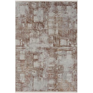 Flachwebeteppich Esme 2, Creme, Terracotta, Textil, Abstraktes, rechteckig, 200 cm, Oeko-Tex® Standard 100, lichtunempfindlich, pflegeleicht, platzsparend, leicht zusammenrollbar, Teppiche & Böden, Teppiche, Moderne Teppiche