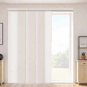 Flächenvorhänge, ausziehbare Schiene von 116 cm bis 218 cm (B), zuschneidbare Flächenvorhänge bis 243 cm (H), einstellbare Schiebegardinen für Schiebetüren Terrassentüren Hellbraun MBGDBYCW4588MEN8PV0