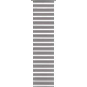 Flächenvorhang Day &amp; Night Silbergrau
