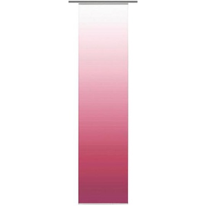 Flächenvorhang Madrid, Pink, Textil, Farbverlauf, 60x245 cm, mit Paneelwagen, Seidenoptik, Metallabschlussleisten, Wohntextilien, Gardinen & Vorhänge, Schiebegardinen