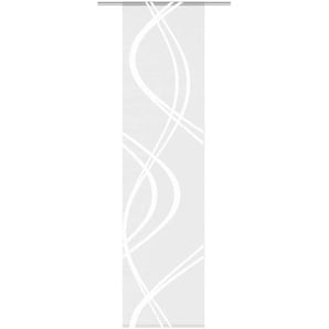 Flächenvorhang Tiberio , Weiß , Textil , Abstraktes , 60x245 cm , mit Beschwerungsstab, Öffnung für Beschwerungsstab , Wohntextilien, Gardinen & Vorhänge, Schiebegardinen