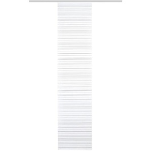Flächenvorhang Folke, Weiß, Textil, Uni, 60x245 cm, mit Beschwerungsstab, Wohntextilien, Gardinen & Vorhänge, Schiebegardinen