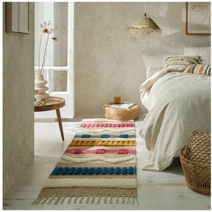 FLAIR RUGS Läufer Medina, rechteckig, Höhe: 12 mm, Boho-Look, aus Naturfasern wie Wolle & Jute, Teppichläufer