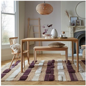 FLAIR RUGS Teppich MEDINA BLOCKS, rechteckig, Höhe: 22 mm, Jute/-und Wollmischung