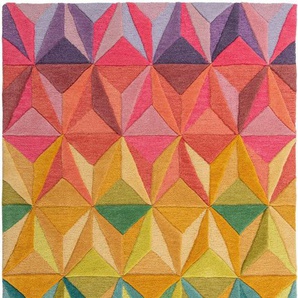 FLAIR RUGS Wollteppich Reverie, rechteckig, Höhe: 10 mm, Geometrischer Teppich Reverie aus Wolle