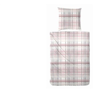 Flanell Bettwäsche-Set | rot | 155 cm | 1 cm |