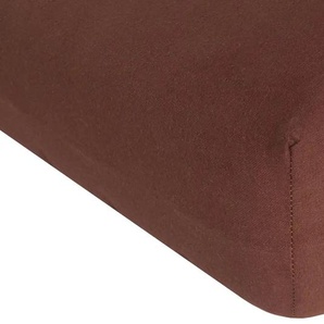 Flanell Spannbetttuch | braun | 150 cm |