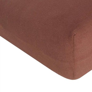 Flanell Spannbetttuch | braun | 180 cm |