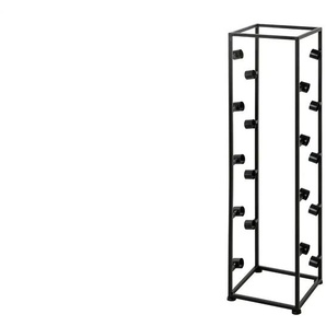 Flaschenregal - schwarz - Materialmix - 26 cm - 104 cm - cm 24,0 | Möbel Kraft