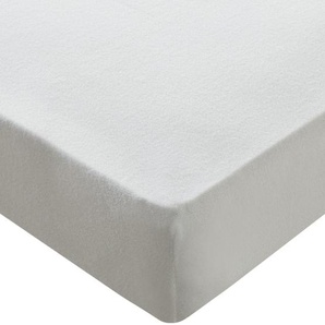 Flausch-Spannbetttuch | weiß | 150 cm |