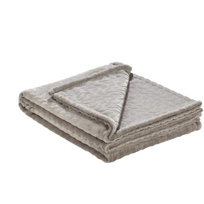 Fleecedecke Zopf | beige | Synthetik | 150 cm |