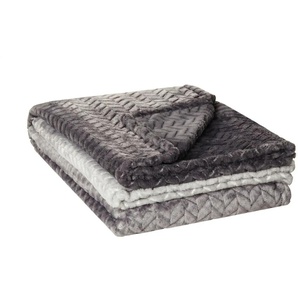 Fleecedecke Zopf Verlauf ¦ grau ¦ Synthetik ¦ Maße (cm): B: 150
