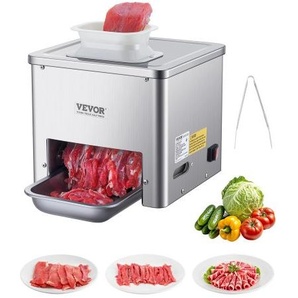 Fleischschneidemaschine Fleischschneider 550 W 159 kg/h kommerzielle Fleischschneidemaschine aus Edelstahl (3,5 mm dick), elektrischer Lebensmittelschneider für Restaurant, Supermarkt TSBXGQPJYSBXZDJ9FV2