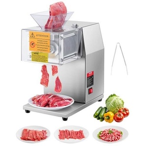 Fleischschneidemaschine Fleischschneider 850 W 250 kg/h kommerzielle Fleischschneidemaschine aus Edelstahl 5 mm Dicke, elektrischer Lebensmittelschneider für Restaurant, Supermarkt TSBXGQPJYSBXVZ50UV2