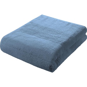 Duschtuch FLEURESSE 2828 Handtücher (Packung) Gr. B/L: 70 cm x 140 cm (2 St.), blau (indigo, blau) Badetücher hochwertig und unifarben
