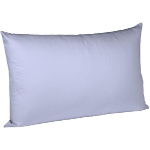 Kissenbezug FLEURESSE Colours Mako Satin, 100% Baumwolle, mit Reißverschluss Kissenbezüge Gr. B/L: 40 cm x 60 cm, 2 St., Mako-Satin, lila (helllavendel) Kissenbezüge uni Kissenhülle in diversen Größen, mercerisiert und supergekämmt