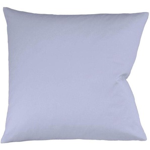 Kissenbezug FLEURESSE Colours Mako Satin, 100% Baumwolle, mit Reißverschluss Kissenbezüge Gr. B/L: 80 cm x 80 cm, 2 St., Mako-Satin, lila (helllavendel) Kissenbezüge uni Kissenhülle in diversen Größen, mercerisiert und supergekämmt