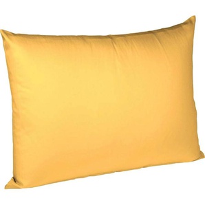 Kissenbezug FLEURESSE Colours Interlock Jersey Kissenbezüge Gr. B/L: 40 cm x 60 cm, 2 St., Interlock-Jersey, gelb (sonne) Kissenbezüge uni in bügelfreier Interlock Qualität
