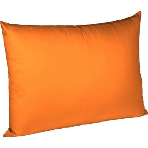 Kissenbezug FLEURESSE Colours Interlock Jersey Kissenbezüge Gr. B/L: 40 cm x 60 cm, 2 St., Interlock-Jersey, orange Kissenbezüge uni in bügelfreier Interlock Qualität