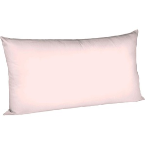 Kissenbezug FLEURESSE Colours Interlock Jersey Kissenbezüge Gr. B/L: 40 cm x 80 cm, 2 St., Interlock-Jersey, rosa (rosé) Kissenbezüge uni in bügelfreier Interlock Qualität