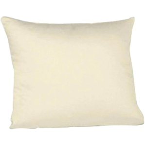 Kissenbezug FLEURESSE Colours Interlock Jersey Kissenbezüge Gr. B/L: 80 cm x 80 cm, 2 St., Interlock-Jersey, beige (creme) Kissenbezüge uni in bügelfreier Interlock Qualität