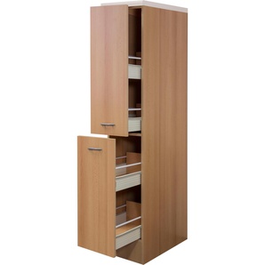 Apothekerschrank FLEX-WELL Nano Schränke Gr. B/H/T: 30 cm x 161 cm x 60 cm, braun (buche nachbildung) Apothekerschränke (B x H T) 30 161162 60 cm, mit 4 Ablagen