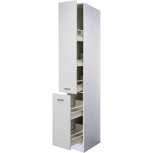 Apothekerschrank FLEX-WELL Wito Schränke Gr. B/H/T: 30 cm x 200 cm x 57,1 cm, weiß (weiß, fantasie) Apothekerschränke (B x H T) 30 200 57 cm, mit 5 Ablagen