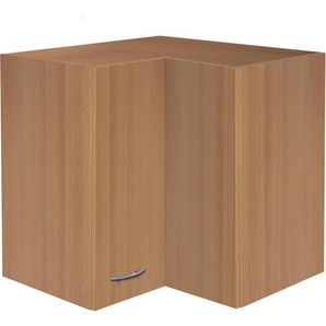Eckhängeschrank FLEX-WELL Nano Schränke Gr. B/H/T: 60 cm x 54,8 cm x 32 cm, 2 St., braun (buche nachbildung) Hängeschränke (B x H T) 6060 54,8 32 cm