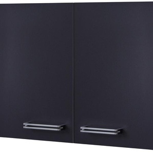 Hängeschrank FLEX-WELL Antigua Schränke Gr. B/H/T: 100 cm x 55 cm x 32 cm, 2 St., grau (anthrazit, san remo eiche) Hängeschränke (B x H T) 100 54,8 32 cm
